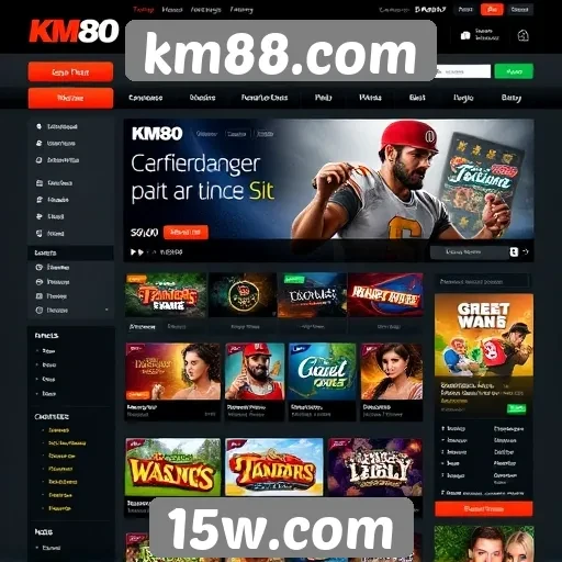 Interface do usuário do km88.com é intuitiva